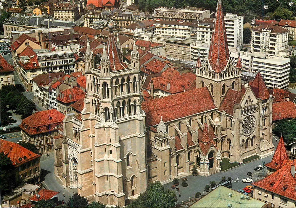 Lausanne, a catedral — Edição PERROCHET, n° 6478 - Frente