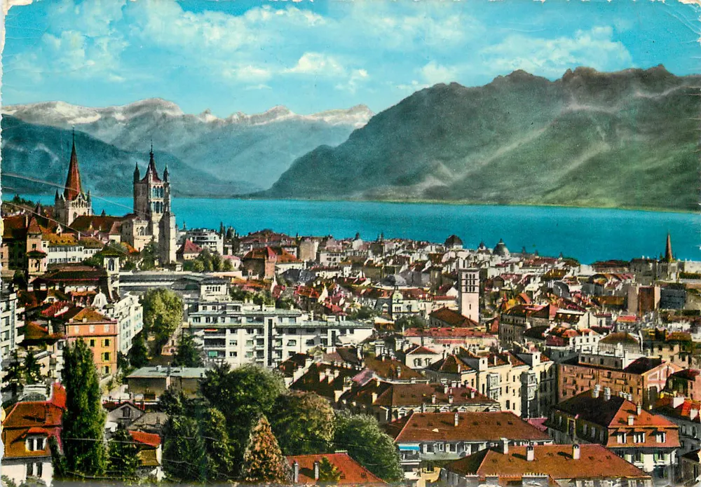 Lausana e as Alpes — Editora Lindo Color, n°8292 - Frente