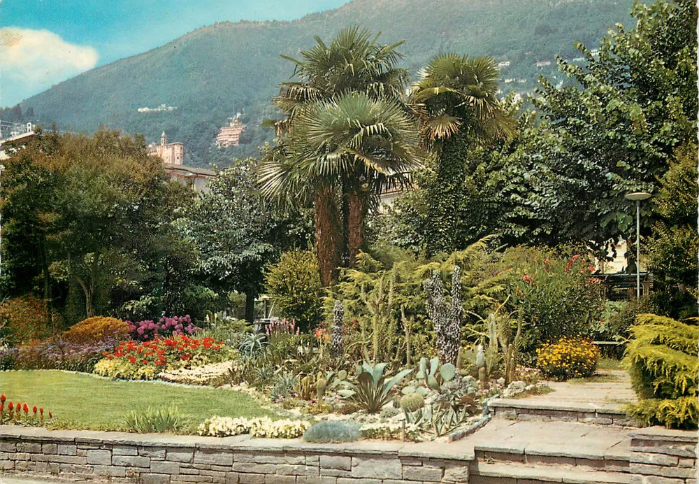 Giardini lungolago — Parque no cais — Locarno, editor Krüger n°951/16 - Frente