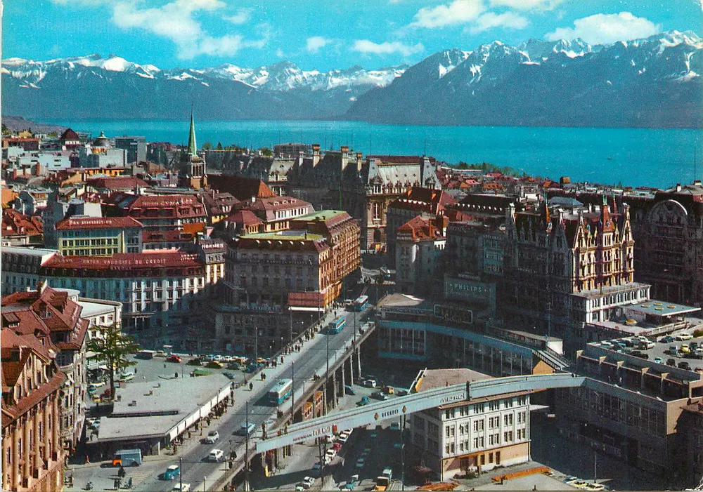 Lausanne — Blick auf die Alpen — Gesellschaft für Kunstgeschichte - Vorderseite