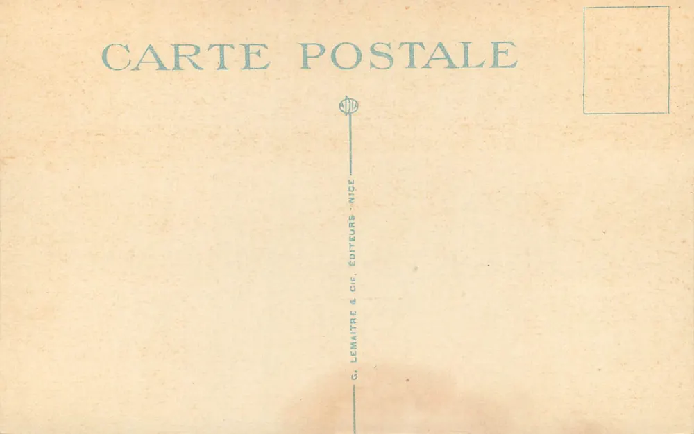 Stierkampf — Stier und Stierkämpfer — G. Lemaître & Cie, Nizza - Rückseite