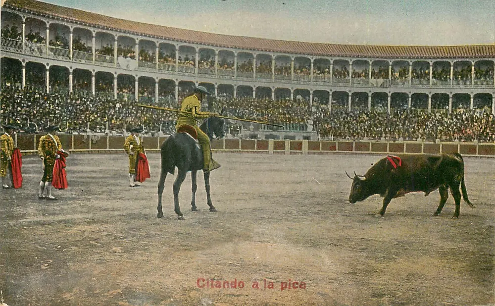 Citando à la pica — cena de corrida — editor não identificado, n° de série 4666.2 - Frente