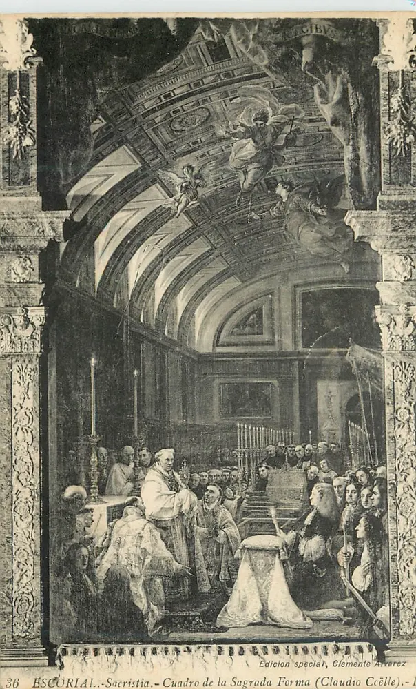 Escorial - Sacristia — Cuadro de la Sagrada Forma (Claudio Céelle) — Édition spéciale, Clément Alvarez - Recto