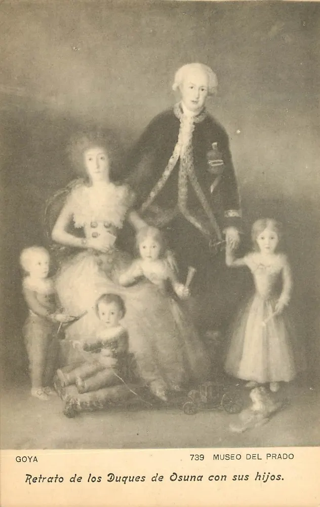 Porträt der Herzöge von Osuna mit ihren Kindern — Goya — Museo del Prado — n° 739 - Vorderseite