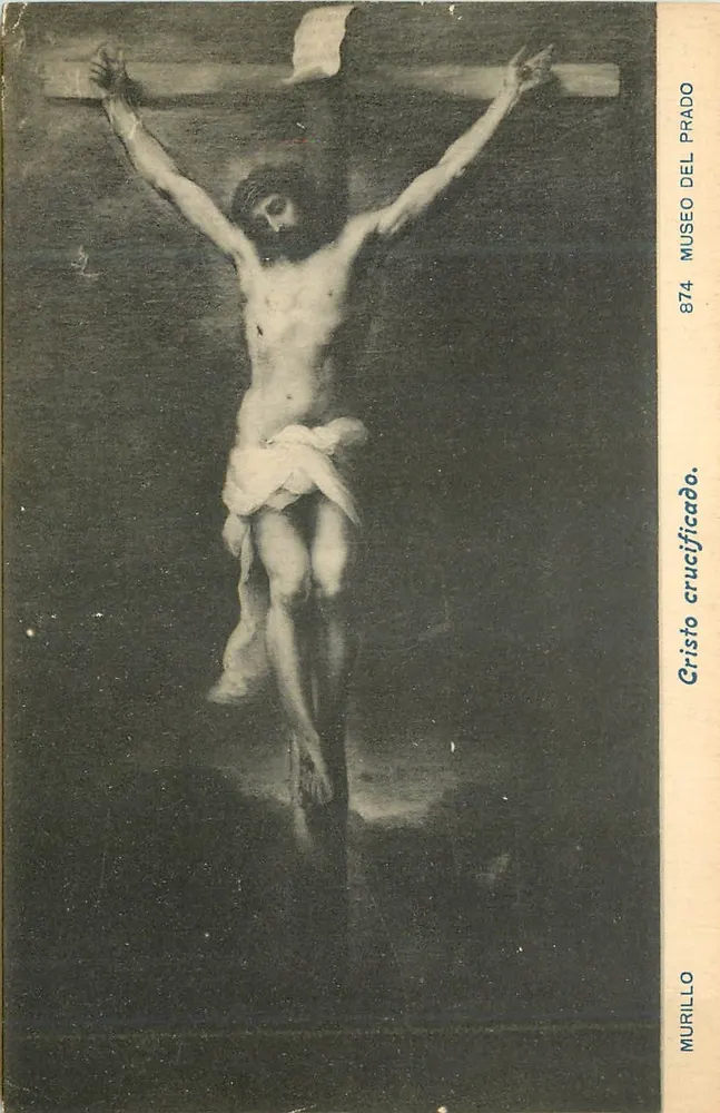 Cristo crucificado — obra de Murillo — Museu do Prado, n° 874 - Frente