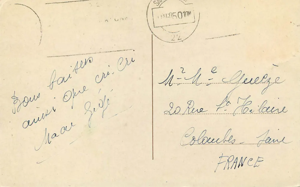 San Sebastián - Praia da Concha — Edic. Arribas n°161 - Verso
