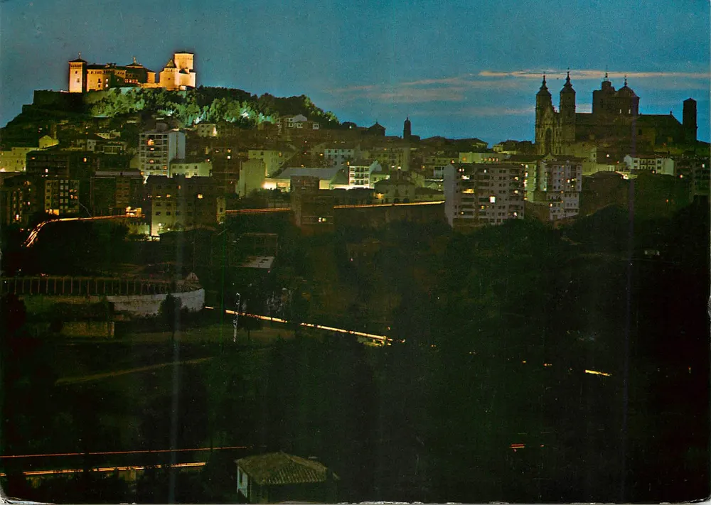 Alcañiz — Ogólny widok nocny — Wydawnictwo Sicilia - Zaragoza, nr 14 - Awers