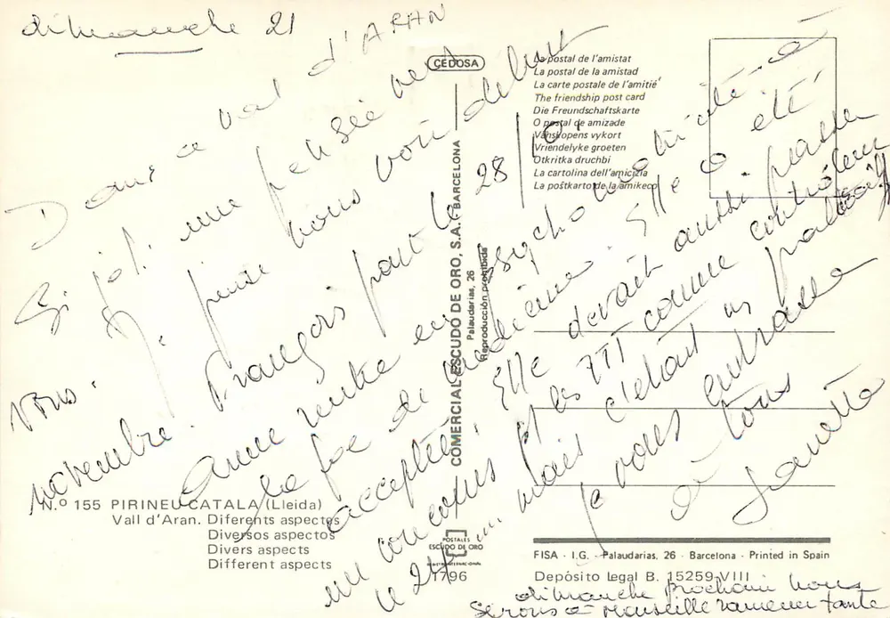 Valle de Aran — Various Aspects — Comercial Escudo de Oro, S.A. - Back