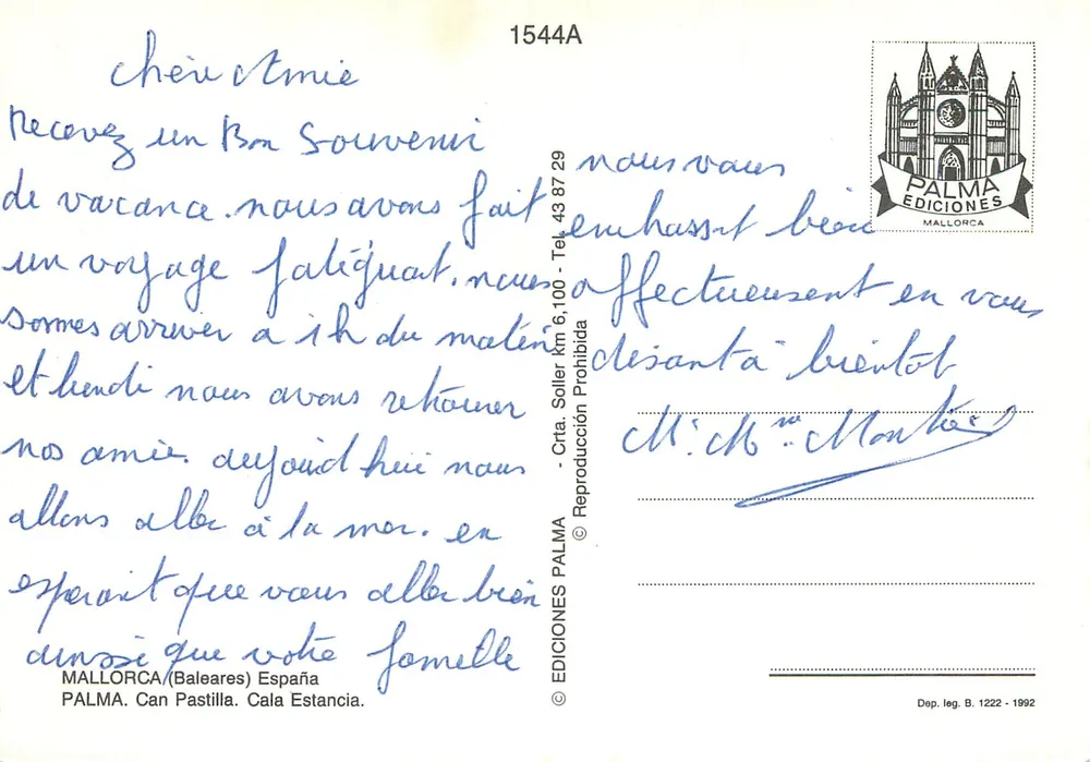 Can Pastilla — Strand und Hotel — Éditions Palma - Rückseite