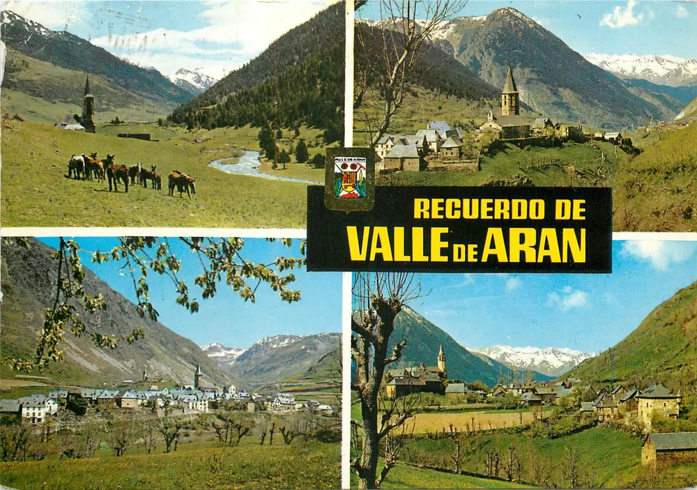 Valle de Aran — paisagens e aldeia — Comercial Escudo de Oro, S.A. - Frente