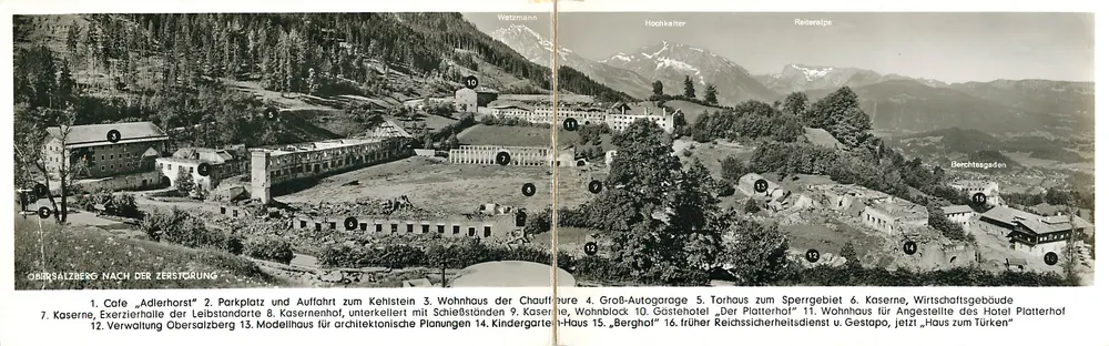 Obersalzberg después de la destrucción — Ernst Baumann, Bad Reichenhall - Anverso