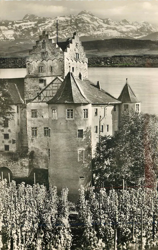Schloss Meersburg — met de Altmanne en de Säntis (2504 m) — Vahle, Hagnau/Bodensee, Nr. 221 - Voorkant