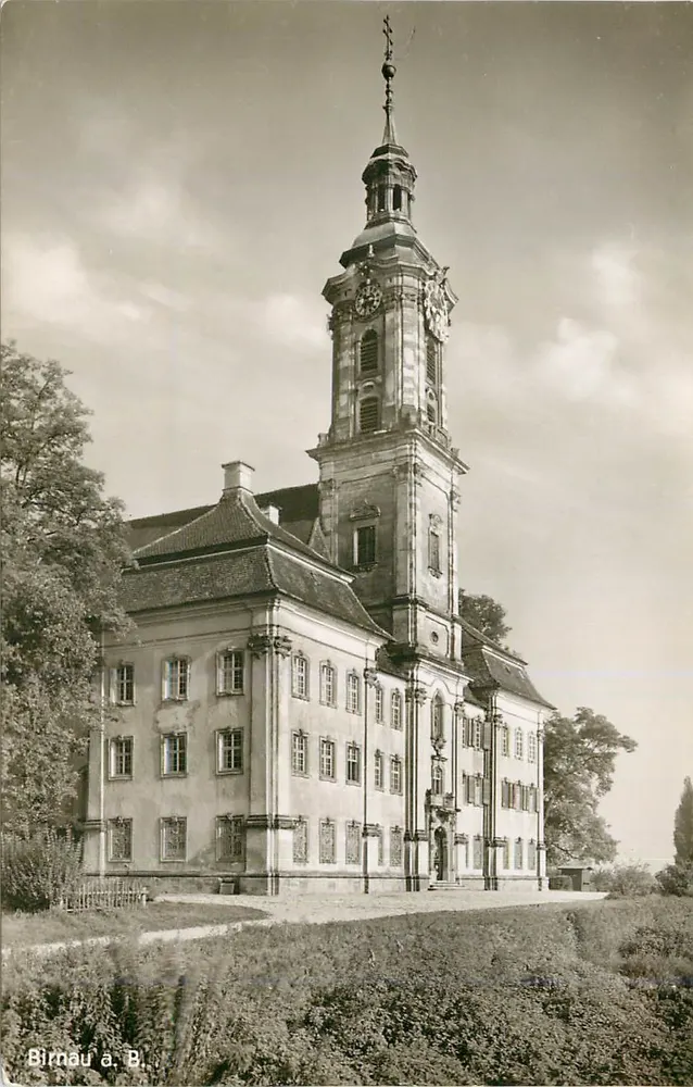 Birnau a. B. — Igreja e edifício barroco — Verlag Karl Alber, Freiburg i. Br. Nr. 6210 - Frente