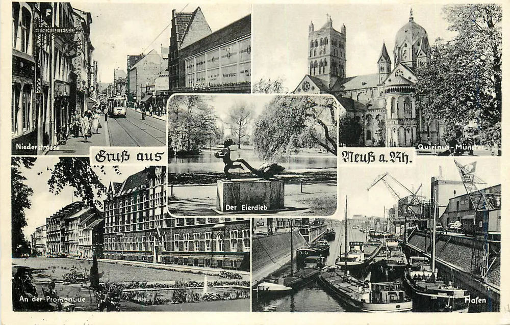 Neuss a. Rh. — Vista panorâmica — Piarow's Kunstanstalt, Nr. 707 - Frente