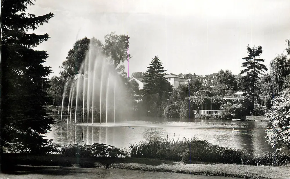 Zweibrücken / Palatinado — Rosengarten — Gebr. Merz Tübingen, n° 801/416 - Anverso