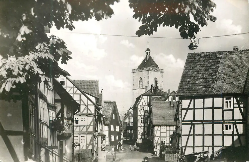 Neukirchen am Knüll — oude stad — Verlag Fotolabor Ehrlich, Niedergrenzbach, Nr. 502 - Voorkant