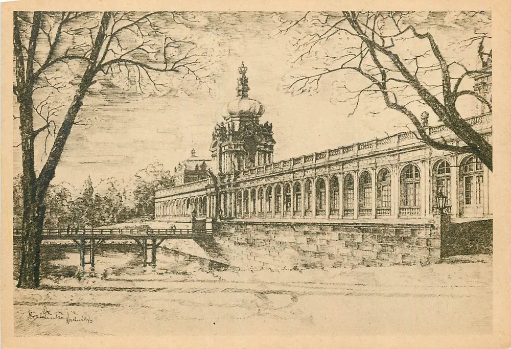 Dresden - Zwinger - Kronentor — editor H. u. H. Naumann, n° 01 - Frente