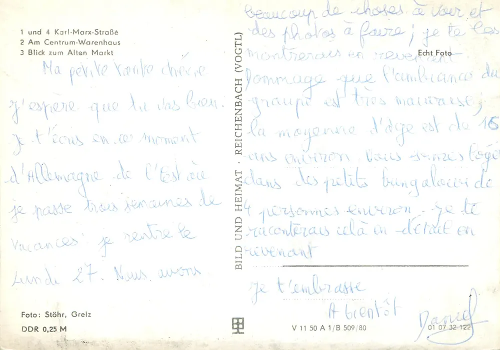 마그데부르크 — 지역 및 현대 건물 — Bild und Heimat, V 11 50 A 1/B 509/80 - 뒷면