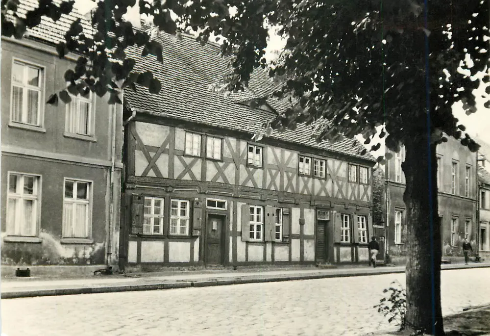 Bernau b. Berlin — Kantorhaus (construído em 1582) — Graphokopie H. Sander - Frente