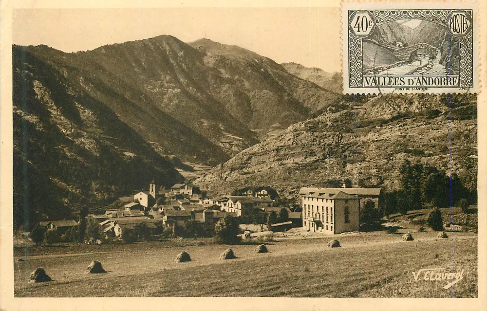 Puente de San Antonio — Valles de Andorra — V. Claverol - Anverso