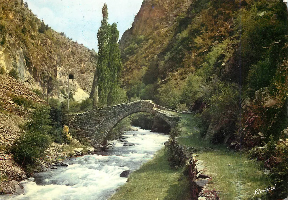 Römischer Brücke von San Antoni — Valls d'Andorra, La Massana — Verleger Clavérol, Nr. 993 - Vorderseite