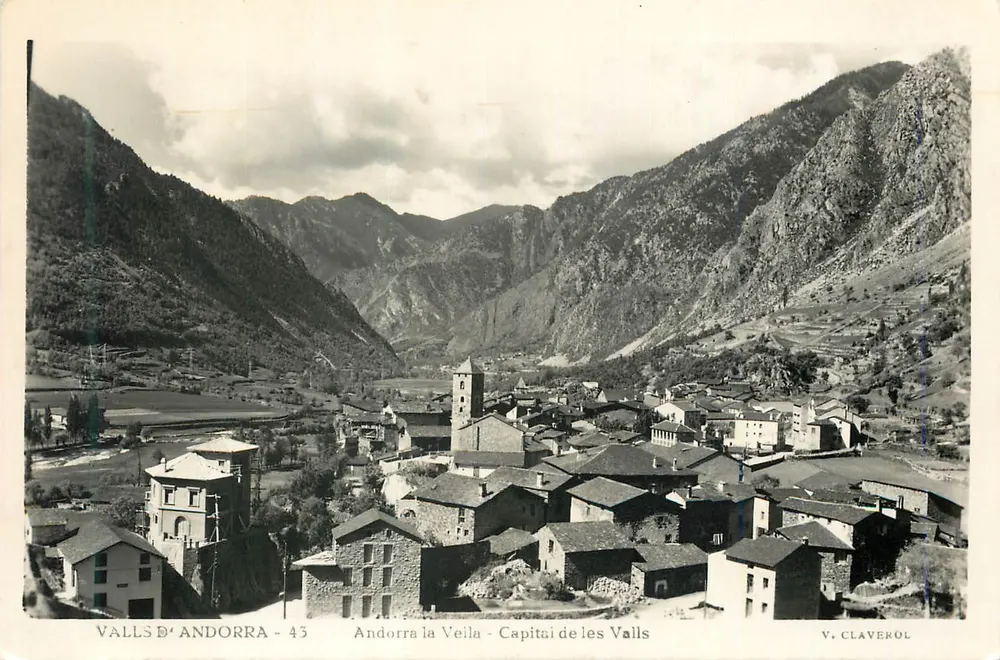 Andorra la Vella - Hauptstadt der Valls — Valls d'Andorra - 43 — V. Claverol - Vorderseite
