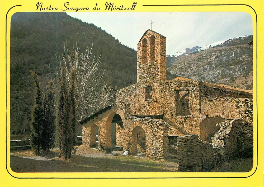 Nostra Senyora de Méritxell — zerstörte Kirche in den Valls d'Andorre — Verleger AS, Nr. 300 - Vorderseite