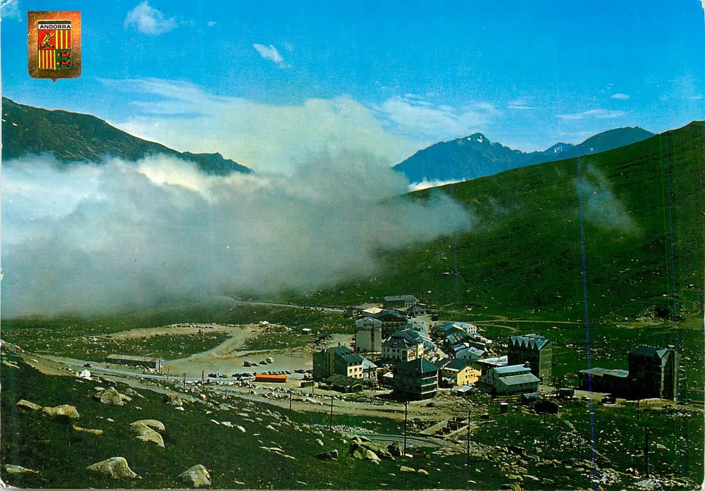 Andorra — Vista panorâmica do vilarejo de Andorra — Editor ESCUDO DE ORO, n° 3523 - Frente