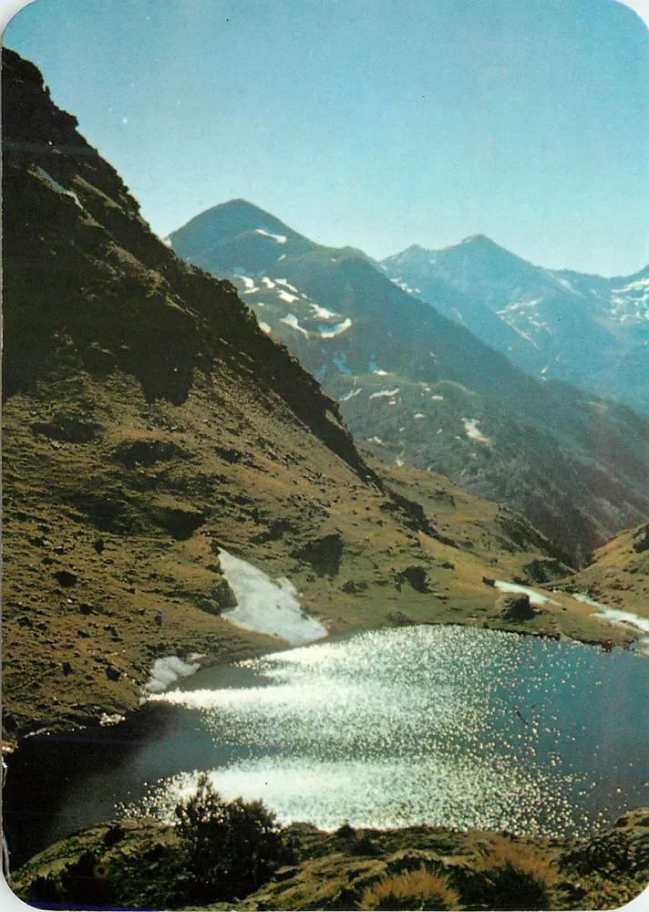 Jezioro Tristaina — Wali d'Andorra — wydawca APACOLOR, nr 117 - Awers
