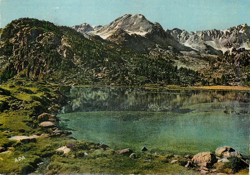 Cirque dos Pessons — Lago dos Pessons — Valls d'Andorra — Sociedade das Cartas Postais A.P.A. - Frente