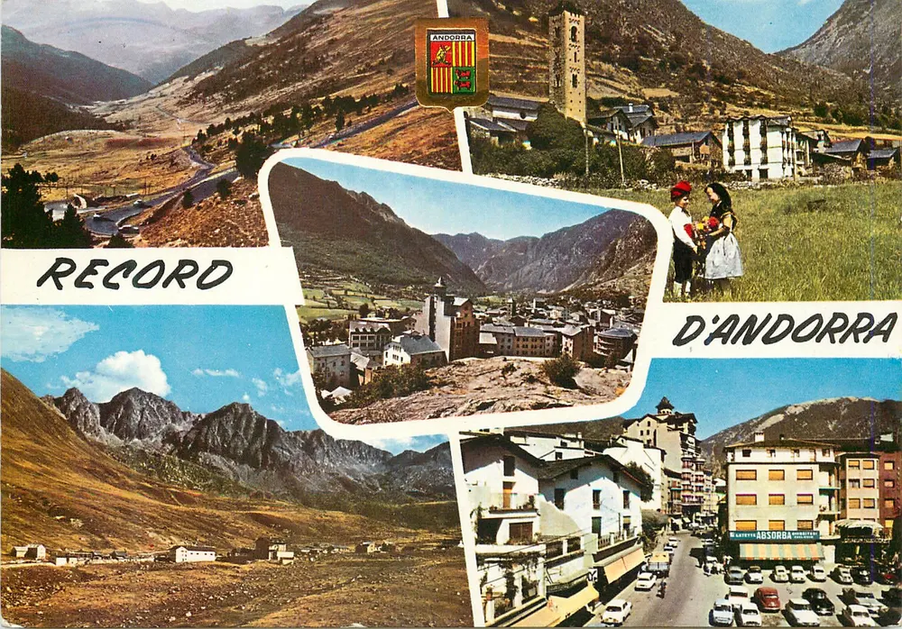 Andorra — Landschaft und Dorf — Maison de L'Andorre, S.A. - Vorderseite