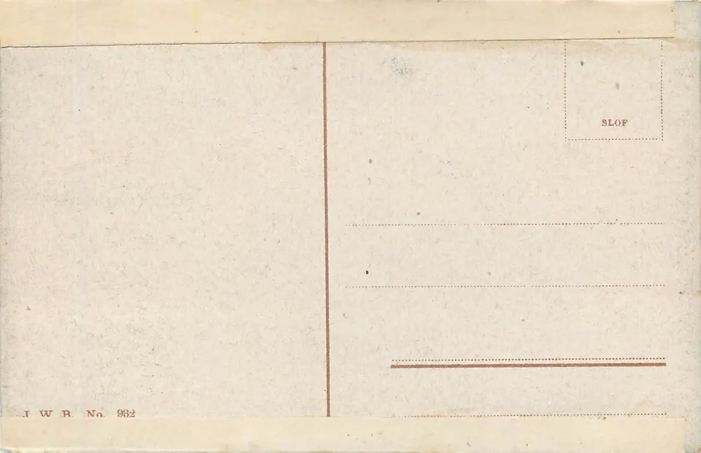 Düsseldorf. Round Lake in the Hofgarten — publisher I W R No 982 - Back