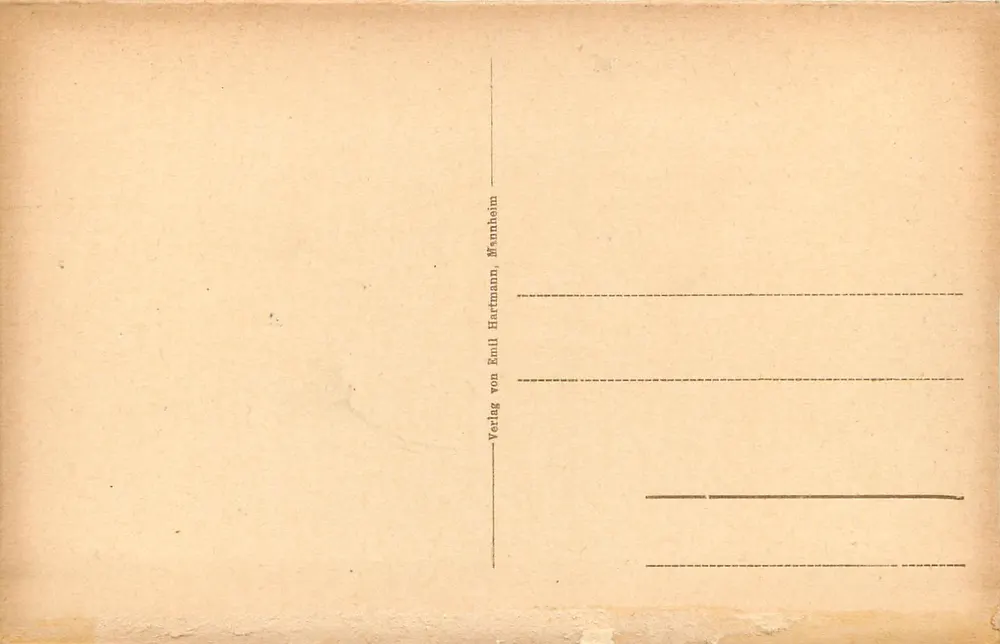 Baden-Baden — Part of the Oao — Verlag von Emil Hartmann, Mannheim - Back