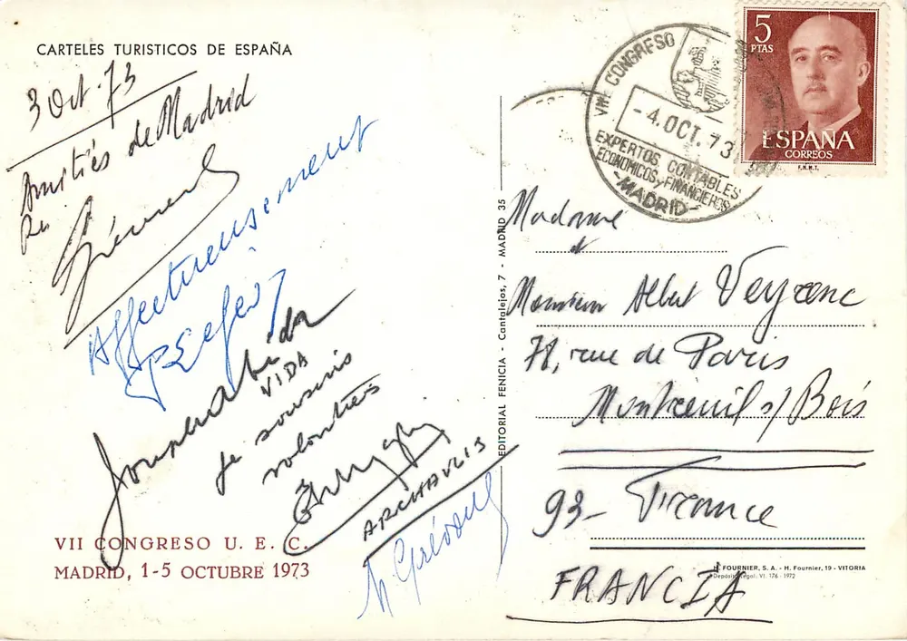 Sierra Nevada — Espanha — Editor Fournier, n° 176 - Verso