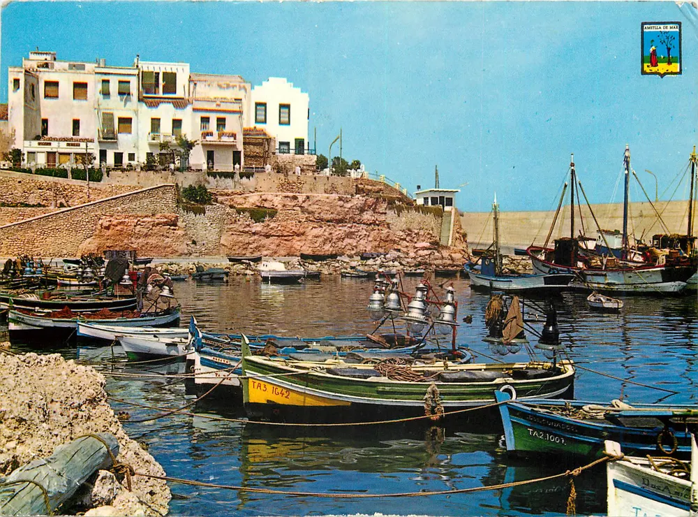 Ametlla de Mar — Teilansicht des Hafens mit Fischbooten — Verlag RAYMOND, Tarragone - Vorderseite