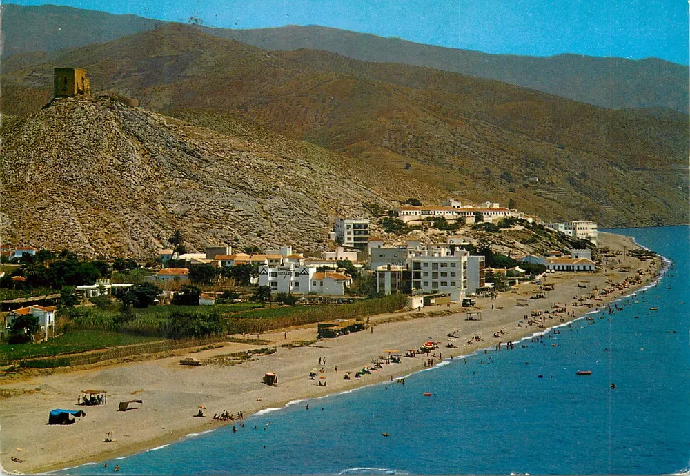 Castell de Ferro (Granada) — vista geral da praia — F. Gallegos, Grupo I, n° 1 - Frente