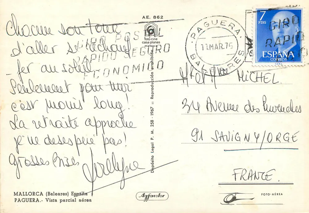 Paguera — Luftbild — Luftaufnahme - Rückseite