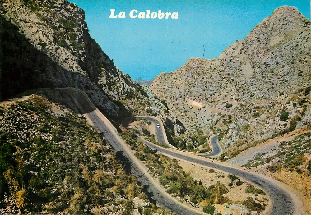 La Calobra — windige Straße zwischen Bergen — Éditions Planas, n° 2.512 - Vorderseite