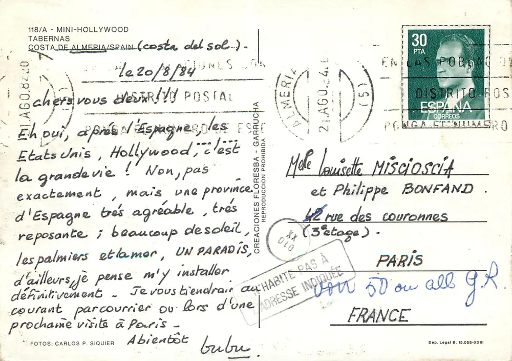 Mini Hollywood — western town — Créations Floresba-Garucha - Back
