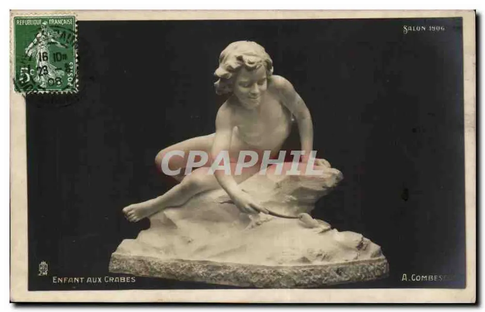 Enfant aux crabes — Salon 1906 — A. Combescot - Recto