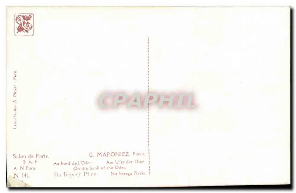 Deux femmes au bord de l'Oder — scène de rivage — G. MAPONIEZ, Paris - Verso