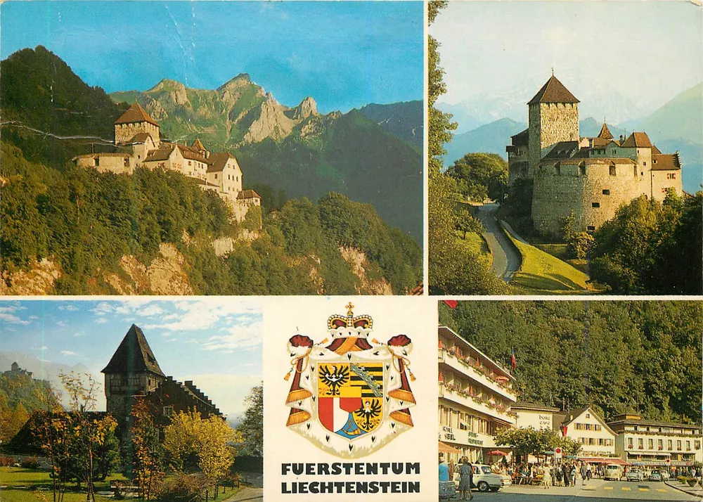 Kasteel en landschappen van Liechtenstein — Uitgever Verlag Hubert Gassner, n°42 - Voorkant