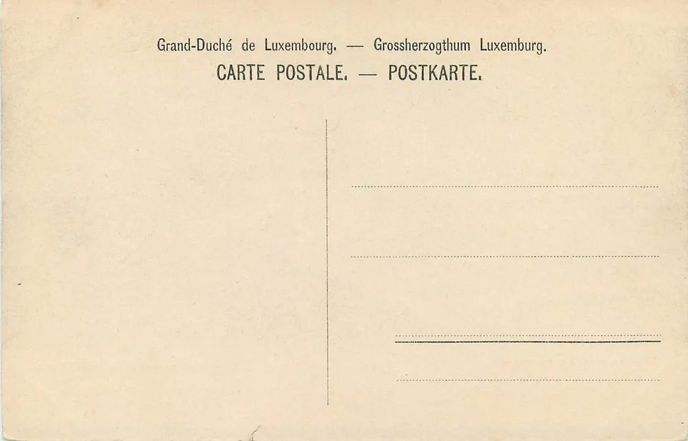 Clausen, vue de la Triererstrasse — vue de la Route de Trèves — R.&J.D. 4918, 15 - Verso