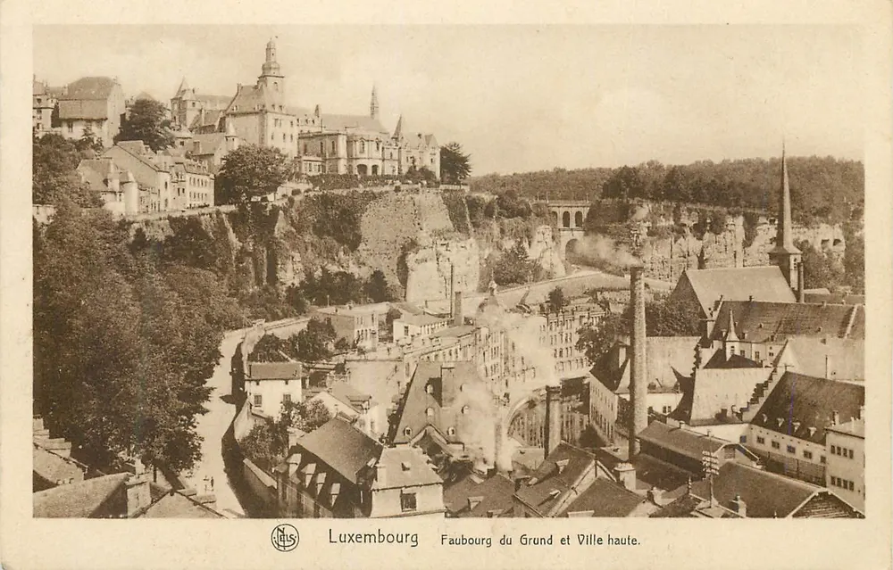 Luxemburg — Faubourg du Grund und Ville haute — E. A. Schaack - Vorderseite