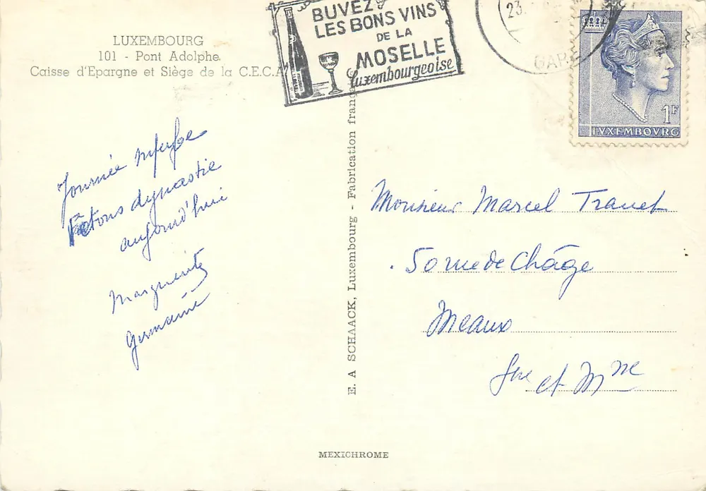 Pont Adolphe — Luxemburgo — Mexichrome - Verso
