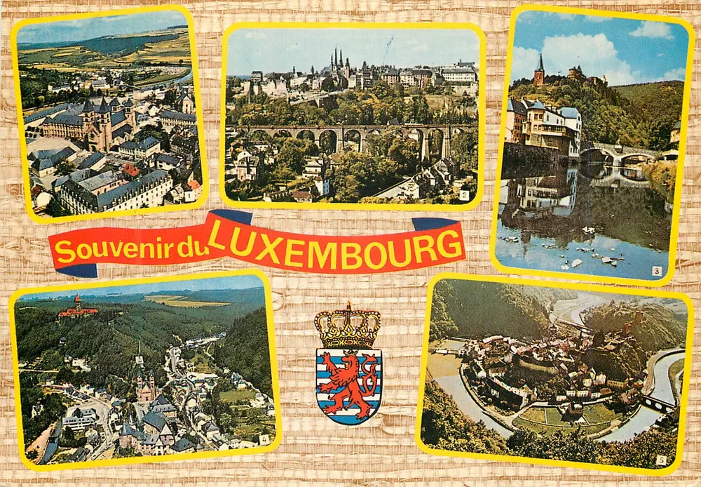 Souvenir do Luxemburgo — 5 vistas — Italcouleurs - Frente