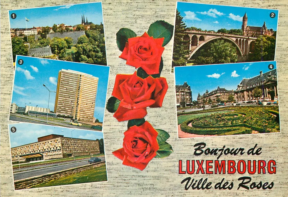 Luxembourg — City of Roses — Krüger 1090/34 - Front