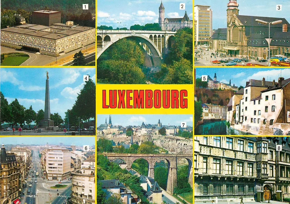 Luxemburgo — vista panorámica — Messageries du Livre G.D. No. 119 - Anverso
