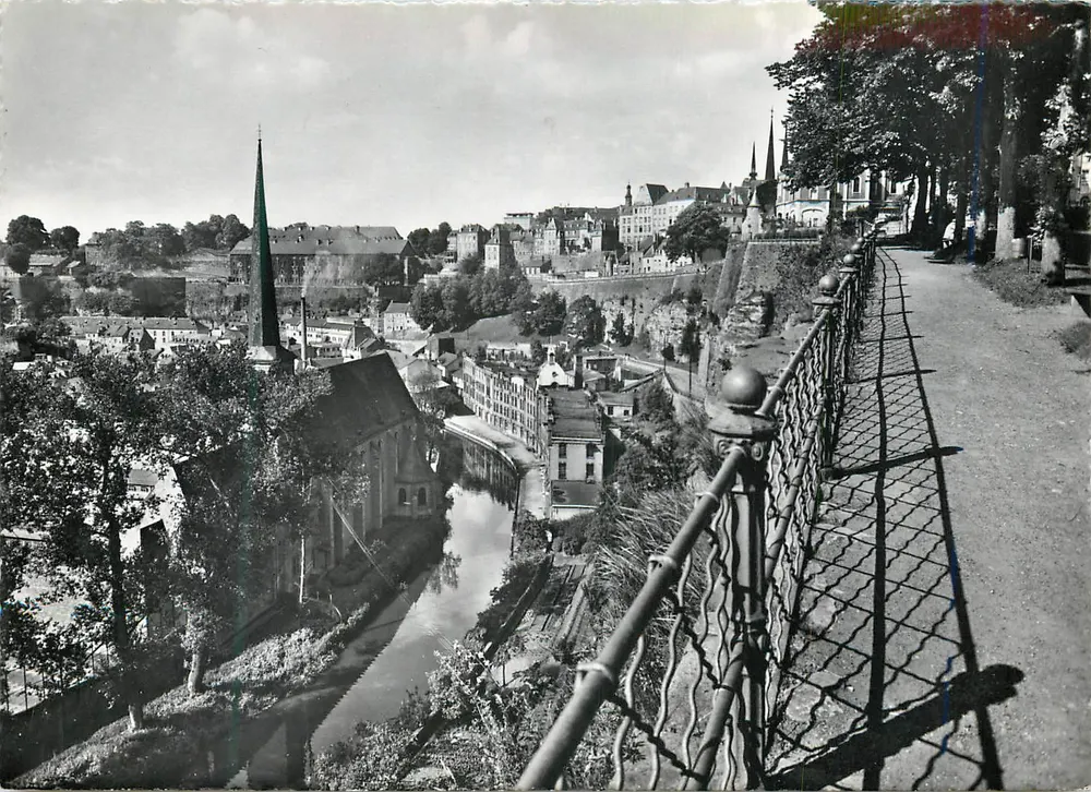 Luxembourg — Alzette pittoresque au Grund — Paul Kraus, No. 37 - Recto