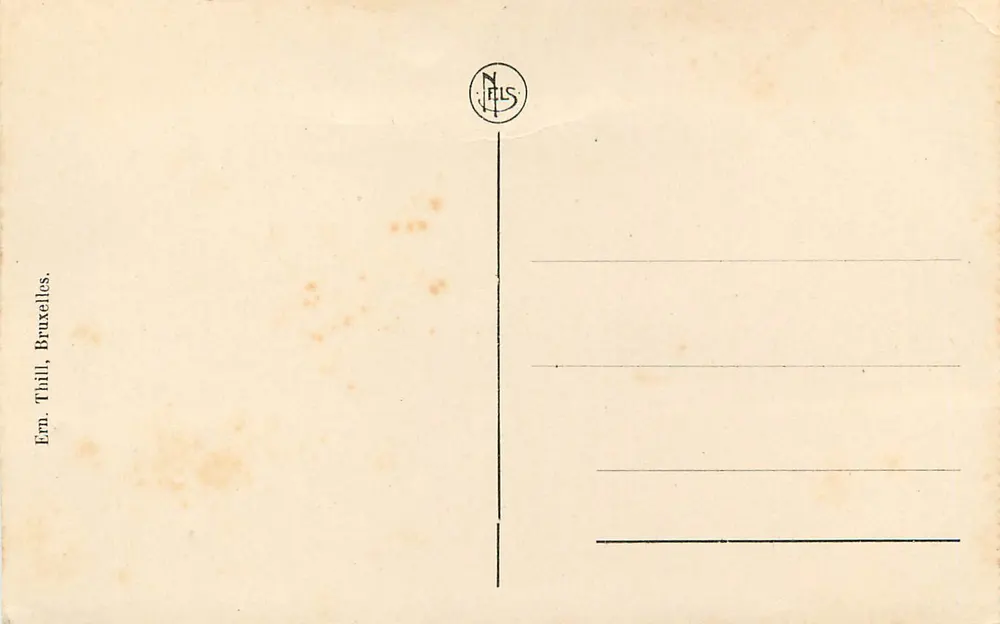 Mons — O Sino — Editor N. Thill, Bruxelas - Verso